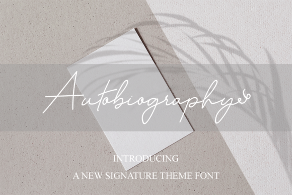 Autobiography: A Stylish and Versatile Script Font for Creative Projects