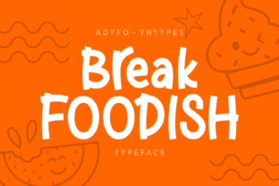 Break Foodish: A Playful Font for Bold Design Statements