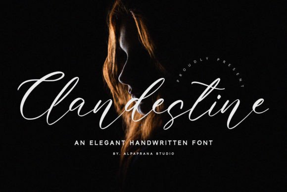 Discover the Allure of Clandestine: A Dazzling Script Font for Modern Design