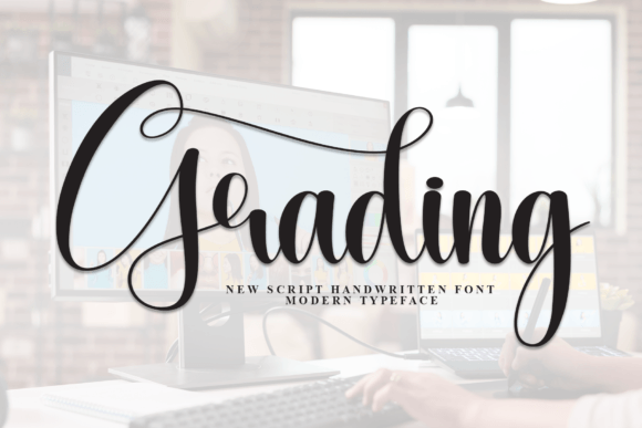 Grading: A Stylish Script Font for Elegant Design Projects