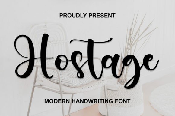 Hostage: A Stylish and Dainty Script Font for Creative Projects