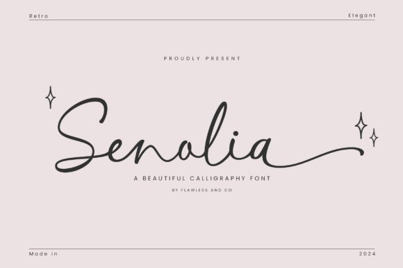 Introducing Senolia: A Beautiful Calligraphy Font
