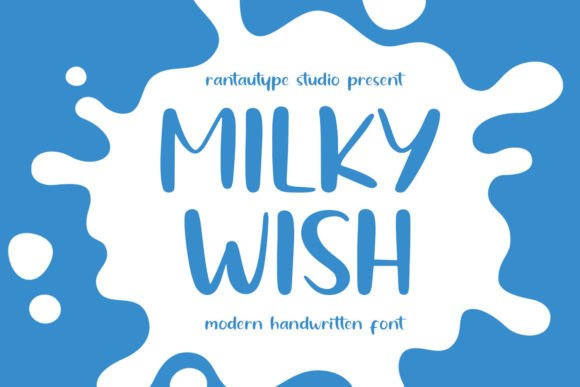Milky Wish: A Magical Script Font for Creative Expression