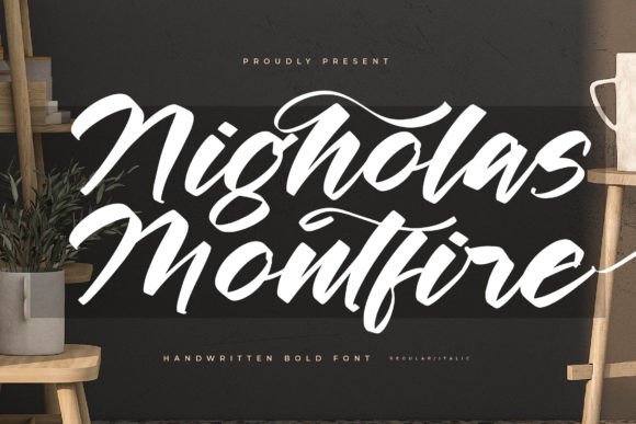 Nigholas Montfire: A Luxurious Script Font for Creative and Commercial Projects