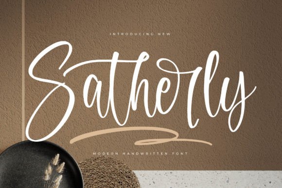 Satherly - A Luxurious Script Font for Creative Projects