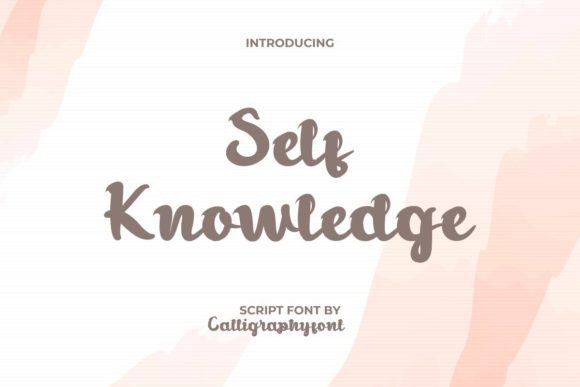 Self Knowledge and the Power of a Unique Font