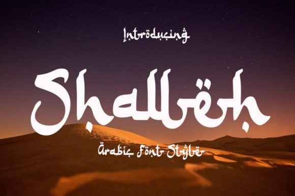 Shalleh - Arabic Style: A Bold Script Font with Strategic Design Potential