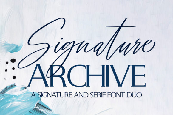 Signature Archive: A Versatile Duo Font for Designers and Creators