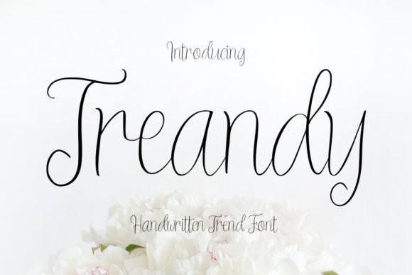 Treandy: A Font That Merges Handwritten Charm with Professional Elegance