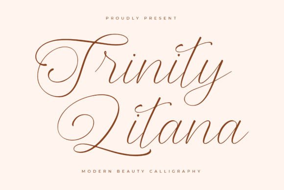 Trinity Litana - Modern Beauty Calligraphy for Luxurious Design Projects